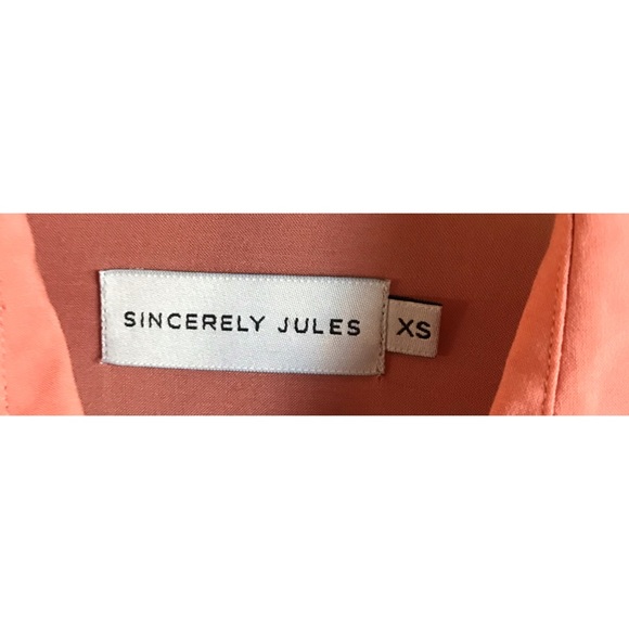 Sincerely Jules button down Viscose blouse Size XS - Picture 3 of 5